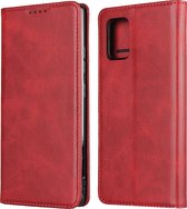 Bookcase Samsung Galaxy A51 | Hoogwaardig PU Leren Hoesje | Luxe Uitstraling | Telefoonhoesje | Portemonnee | Rood