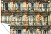 Muurdecoratie Architectuur - Kunst - Spanje - 180x120 cm - Tuinposter - Tuindoek - Buitenposter