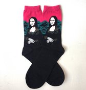 Winkrs - Kunst Sokken - Mona Lisa - Vrolijke Sokken - Maat 38/43