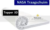 Aloe Vera - Split Topmatras 3D NASA Traagschuim 10 CM - Gemiddeld ligcomfort - 140x200/10