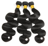 Frazimashop -Indiaan 100% Virgin/ Zuiver haar - 22 inch donkerbruine golf extensions hair- 1 stuks menselijke haren bundels