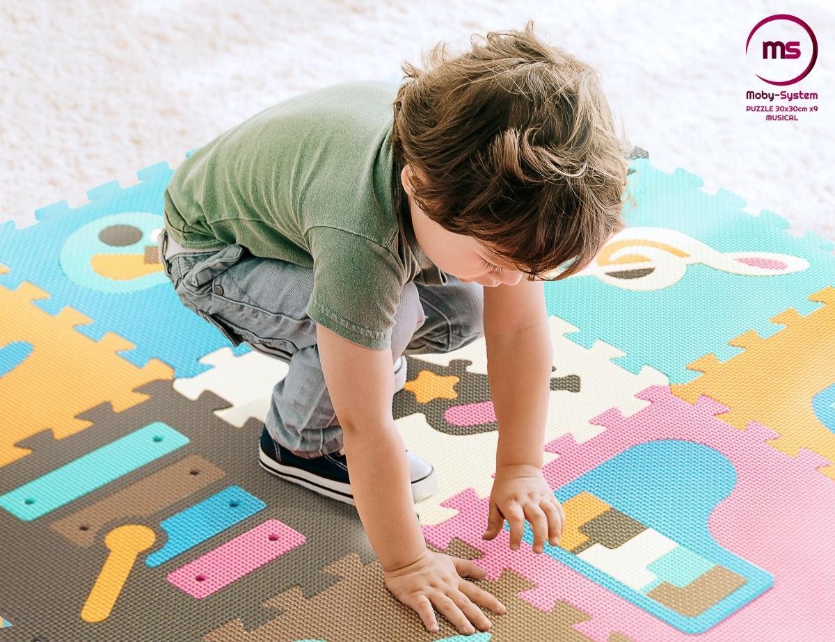 Tapis puzzle éducatif en mousse 90 x 90 x 1cm - mousse EVA - motif :  animaux, POUR BÉBÉS \ Tapis en mousse et tapis éducatifs
