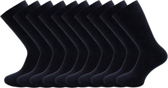 20 paar sokken -  Katoen - Zwarte naadloze sokken - 100% naadloos - sokken - Goede kwaliteit- maat 40 - 44