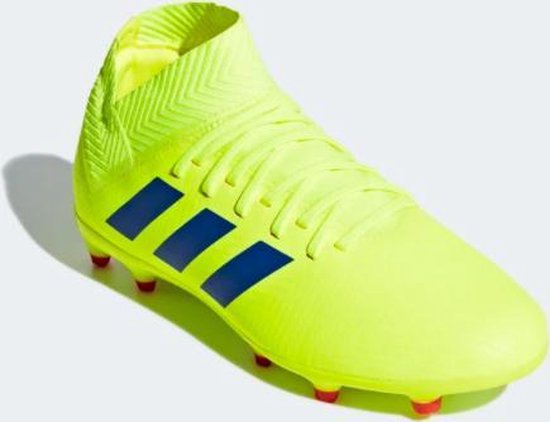 adidas - NEMEZIZ 18.3 FG J - Voetbalschoenen - Kinderen - Geel/Blauw -  CM8505 - Maat | bol.com