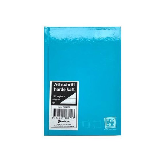 onaangenaam Discreet Natuur Notitieboek A6 met harde kaft - Aquablauw Hoogglans - Gratis Verzonden |  bol.com