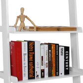 Casaria Boekenrek - 5 Planken - Afmeting 180x64x37cm MDF Hout Wit