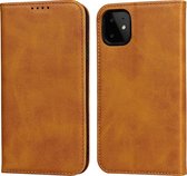 Bookcase Apple iPhone 8 | iPhone 7 | iPhone SE2020 | Hoogwaardig PU Leren Hoesje | Luxe Uitstraling | Telefoonhoesje | Portemonnee | Cognac Bruin