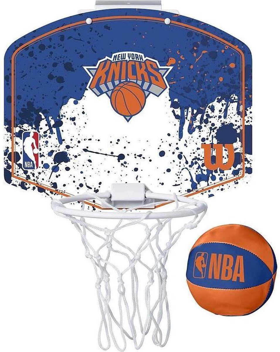 Wilson Basketbalring Nba Team Mini Ny Knicks Blauw 2-delig