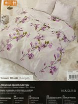 Flower Blush Purple 2 persoons dekbedovertrek 200-200 cm