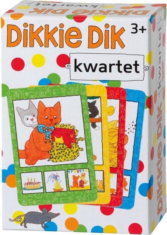 Thumbnail van een extra afbeelding van het spel Dikkie Dik Kwartetspel - Speelgoed - Spellen
