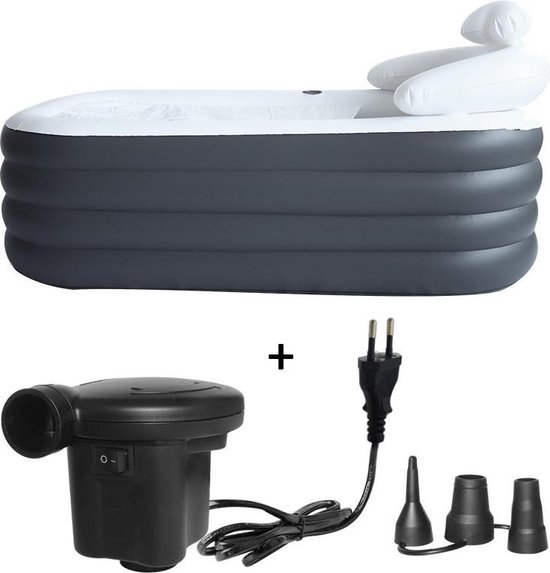 Yaqubi - opblaasbaar bad - INCLUSIEF POMP - model 2021 - ligbad - opblaasbare badkuip - bad - zitbad - badkamer accessoires
