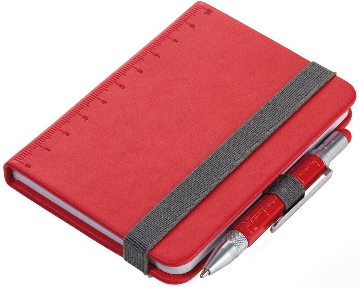 Troika LILIPAD + LILIPUT Notitieblok A7 met pen (Rood)