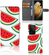 Smartphone Hoesje Geschikt voor Samsung Galaxy S21 Ultra Foto Hoesje ontwerpen Originele Cadeaus Watermelons