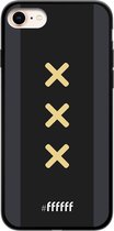 6F hoesje - geschikt voor iPhone 7 -  TPU Case - Ajax Europees Uitshirt 2020-2021 #ffffff