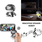 Xoopar - Mini Xboy - 3 W Mono - Bluetooth box - Metal - 2 in 1 - Selfie & Portable speaker - Hippe krachtige speaker - Bluetoothbox robot – Speaker voor op reis – Portable speaker voor feestj
