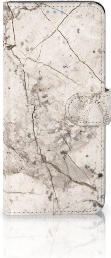 Coque avec pour OPPO A73 5G Portefeuille Marbre Beige