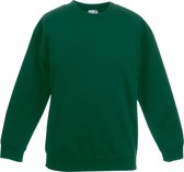 Fruit Of The Loom Kinder Unisex Premium 70/30 Sweatshirt (pak van 2) (Bottle Groen)