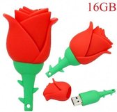 Pendrive Rose Vorm - Romantisch Geschenk - Capaciteit 16GB - Silicone - Bestand