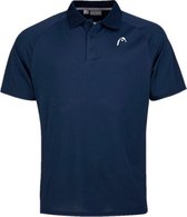 HEAD Perf Polo II Shirt Heren Tennisshirt Blauw - Maat L