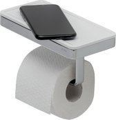 Geesa Frame Toiletrolhouder met planchet - Wit / Chroom