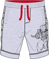 Spiderman jongens short - korte broek - bermuda - grijs - Maat 134 / 9 jaar