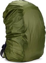 Rugzak hoes - Waterdichte Rugzak Regenhoes - Hoes voor Backpack - Leger Groen - 35 L