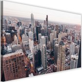 Schilderij Wolkenkrabbers in Chicago, 2 maten, multi-gekleurd, Premium print