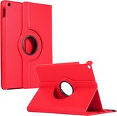 iPad 10.2 2019/2020 Hoesje Draaibare Hoes 360 Graden Cover Case - Rood