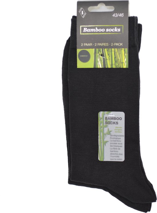 Bamboe sokken voor heren - 6 PAAR - Bruin - mannen maat 43/46 - Hoge kwaliteit - ZEER SOEPEL