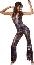 dressforfun - Disco girl L - verkleedkleding kostuum halloween verkleden feestkleding carnavalskleding carnaval feestkledij partykleding - 302142