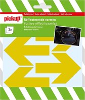 Pickup forme réfléchissante jaune - flèches 6,5 cm