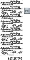 Pickup hobbysticker 2 stuks per verpakking 367 Aufrichtige Anteilnahme silber zilver