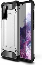 Armor Hybrid Back Cover - Samsung Galaxy S20 FE Hoesje - Grijs