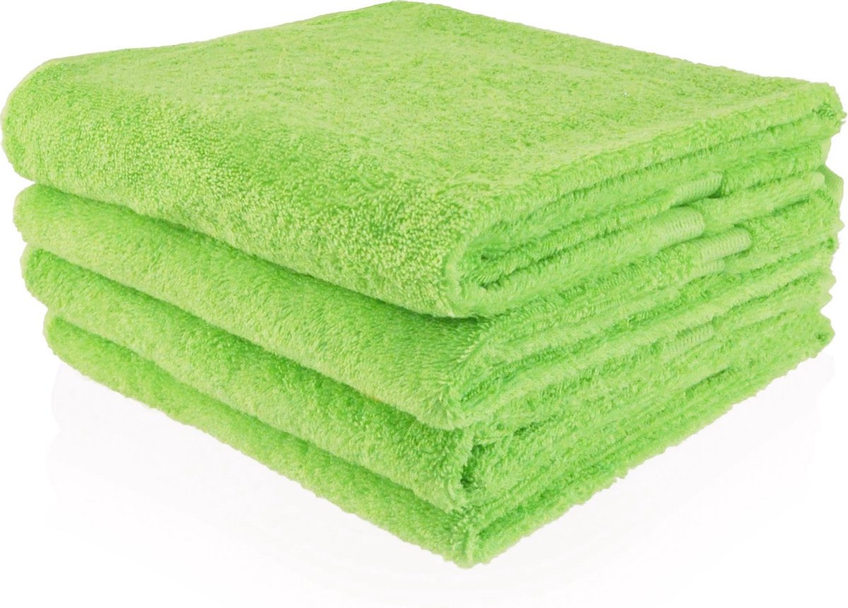 Handdoek lime groen 50x100cm