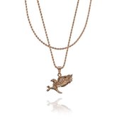 Croyez Jewelry | Eagle Rosegold Layerup | Rope / 55cm / 75cm