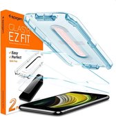 Spigen Apple iPhone SE 2020 - Tempered Glass Apple iPhone SE 2020 Met Montage Frame EZ FIT - 2 Stuks