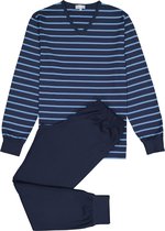 Mey heren pyjama Stratford - blauw gestreept -  Maat: XL