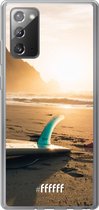 Samsung Galaxy Note 20 Hoesje Transparant TPU Case - Sunset Surf #ffffff