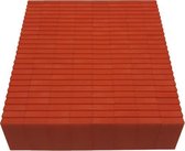 Domino stenen Don Domino fluo oranje (200 steentjes) + opbergemmer