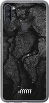 Samsung Galaxy A11 Hoesje Transparant TPU Case - Dark Rock Formation #ffffff