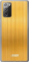 Samsung Galaxy Note 20 Hoesje Transparant TPU Case - Bold Gold #ffffff