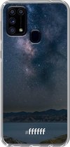 Samsung Galaxy M31 Hoesje Transparant TPU Case - Landscape Milky Way #ffffff