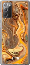 Samsung Galaxy Note 20 Hoesje Transparant TPU Case - Brownie Caramel #ffffff