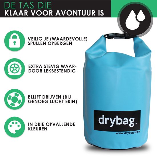 Groots Dry Bag Rugzak – Waterdichte Tas 20 Liter – Watervrij Spullen opbergen... | bol.com