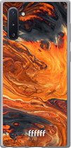 Samsung Galaxy Note 10 Hoesje Transparant TPU Case - Magma River #ffffff