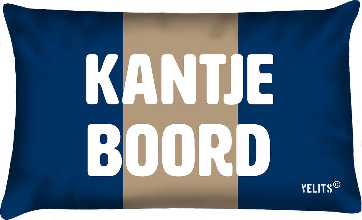 Sierkussen - Buitenkussen Denim Original Waterafstotend Bootkussen Kantje Boord - Multicolor - 60 Cm X 40 Cm