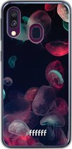 Samsung Galaxy A50 Hoesje Transparant TPU Case - Jellyfish Bloom #ffffff