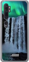 Xiaomi Mi Note 10 Hoesje Transparant TPU Case - Waterfall Polar Lights #ffffff