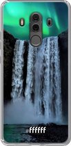 Huawei Mate 10 Pro Hoesje Transparant TPU Case - Waterfall Polar Lights #ffffff