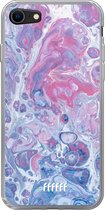 6F hoesje - geschikt voor iPhone 8 - Transparant TPU Case - Liquid Amethyst #ffffff